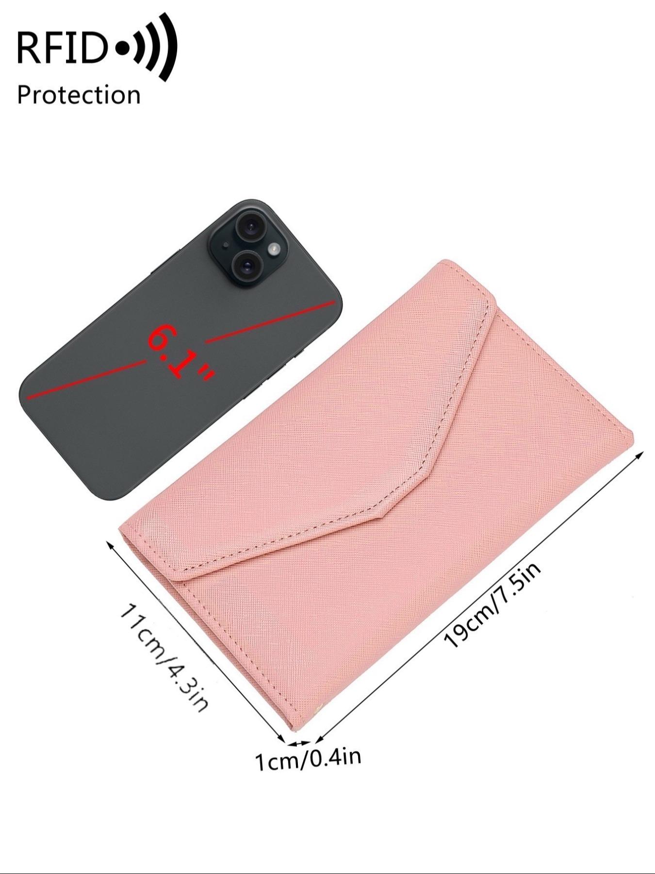 Women's Fashionable Multi Card Slot Credit Card Organizer Card Holder, Casual Minimalist Plain Color RFID Protection Wallet with Rfid Card Slots, Simple All-match Wallet for Daily Life