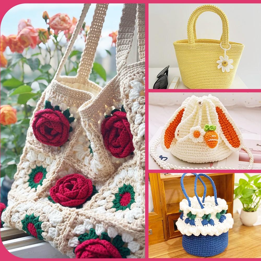 6 Color Macaron Acrylic Yarn Balls, 50g Lightweight Knitting Thread, DIY Spring Summer Crafts, Travel Handmade Kit, Gift Set