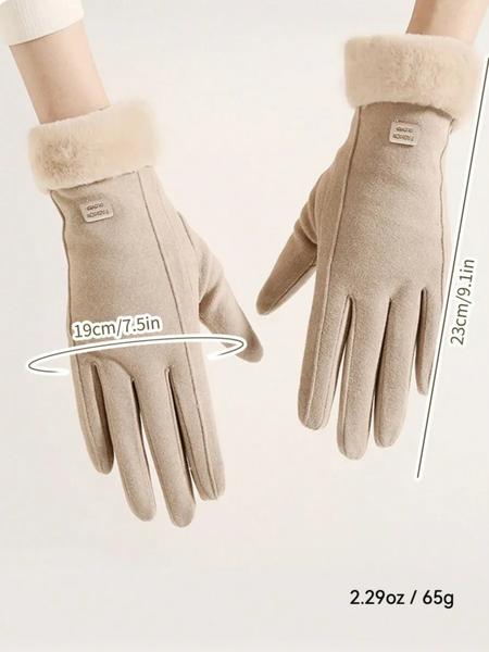 Women's Thick Warm Gloves for Fall & Winter, Windproof Touchscreen Compatible, Ideal for Cycling, Electric Bike, Daily Sports