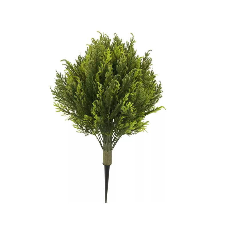 Simulated pine tree greenery planting, durable green artificial pine trees/anti-ultraviolet fake shrubs, suitable for all four seasons - holidays, Christmas, Valentine's Day and weddings - for outdoor and indoor use, courtyards, porches, garden decoration