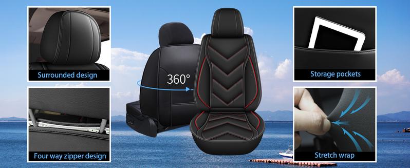 Seat Covers Full Set Fit for Chevrolet Chevy Colorado 2015-2026 Leather Seat Covers Waterproof Seat Cushion Protector Compatible with Airbag(2 Rows 5 Seats) Seat Covers Full Set Fit for Chevrolet Chevy Colorado 2015-2026 Leather Seat Covers Waterproof Seat Cushion Protector Compatible with Airbag(2 Rows 5 Seats)