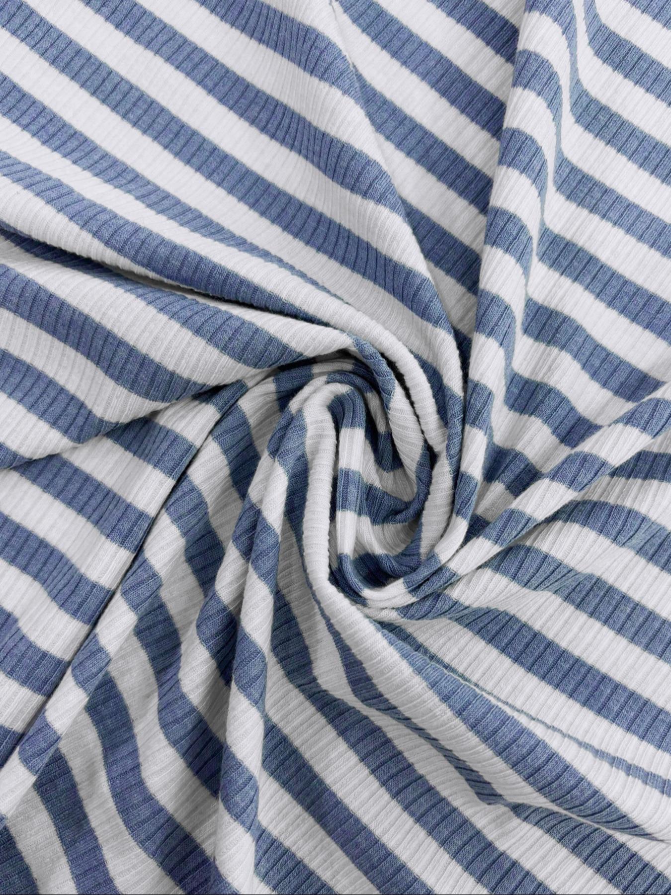 Women's Casual Striped Colorblock U-Neck Crop Pullover Sweater with Waist Rope Decorative Long Pants Two-Piece Set for Daily Wear,Airport Outfit