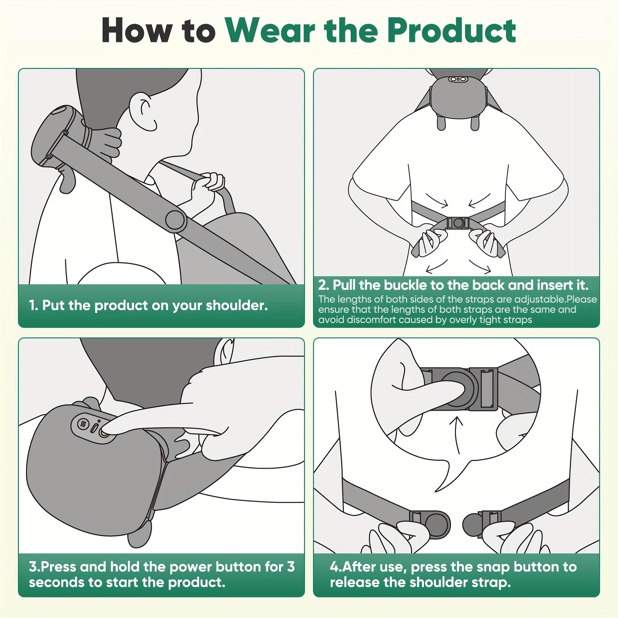 Bionic hand heating massage device, used for deep tissue pain relief, neck shoulder relaxer, wireless portable electric finger pressure 4D kneading massage, designed to simulate the human hand, suitable for neck/shoulder/hand/leg massage, item for home