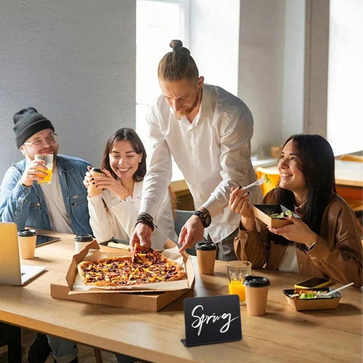 Mini Blackboard Signs Set of 1-12, Acrylic Material, Ideal for Food, Parties, Buffets, Weddings, Birthdays, Christmas, Graduations