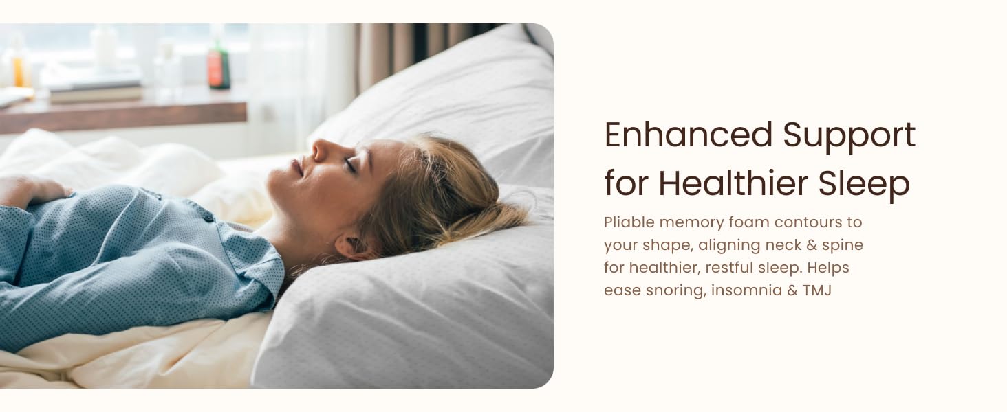 Memory Foam Pillows Queen Size Set of 2 - Cooling Bed Pillows for Sleeping - Back, Stomach, Side Sleeper Firm, Comfy Cool Shredded - 2 Pack, Rayon Derived from Bamboo