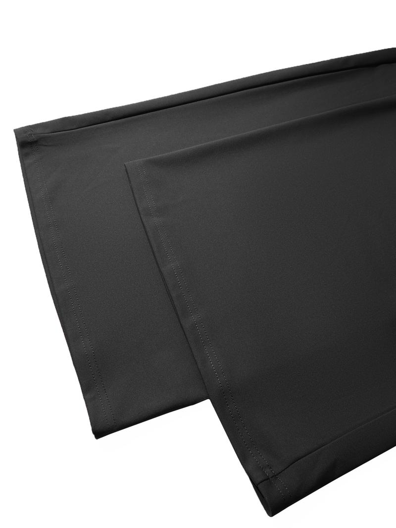 Women's Plus Size Casual Plain Wide Leg Pants, Long Fitted Kint Fabric, All Season Comfortable Clothing for Daily Wear & Travel