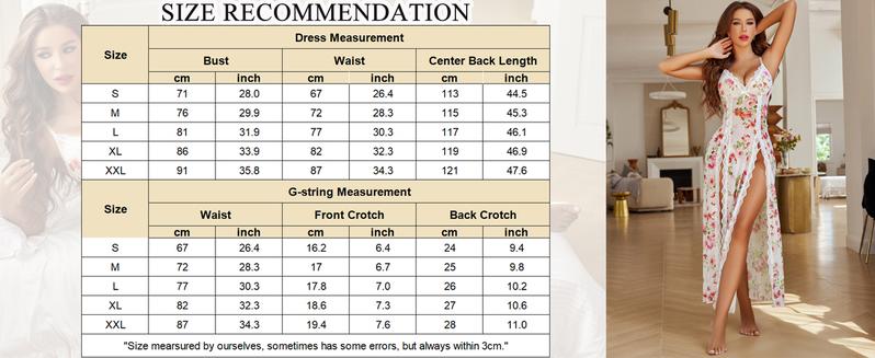 Avidlove Women's Lace Nightgown Floral Mesh Chemise with V-Neck & Side Splits Fitted Loungewear for Comfortable Wear Soft Lightweight Lingerie - Drop Shoulder Nightdress