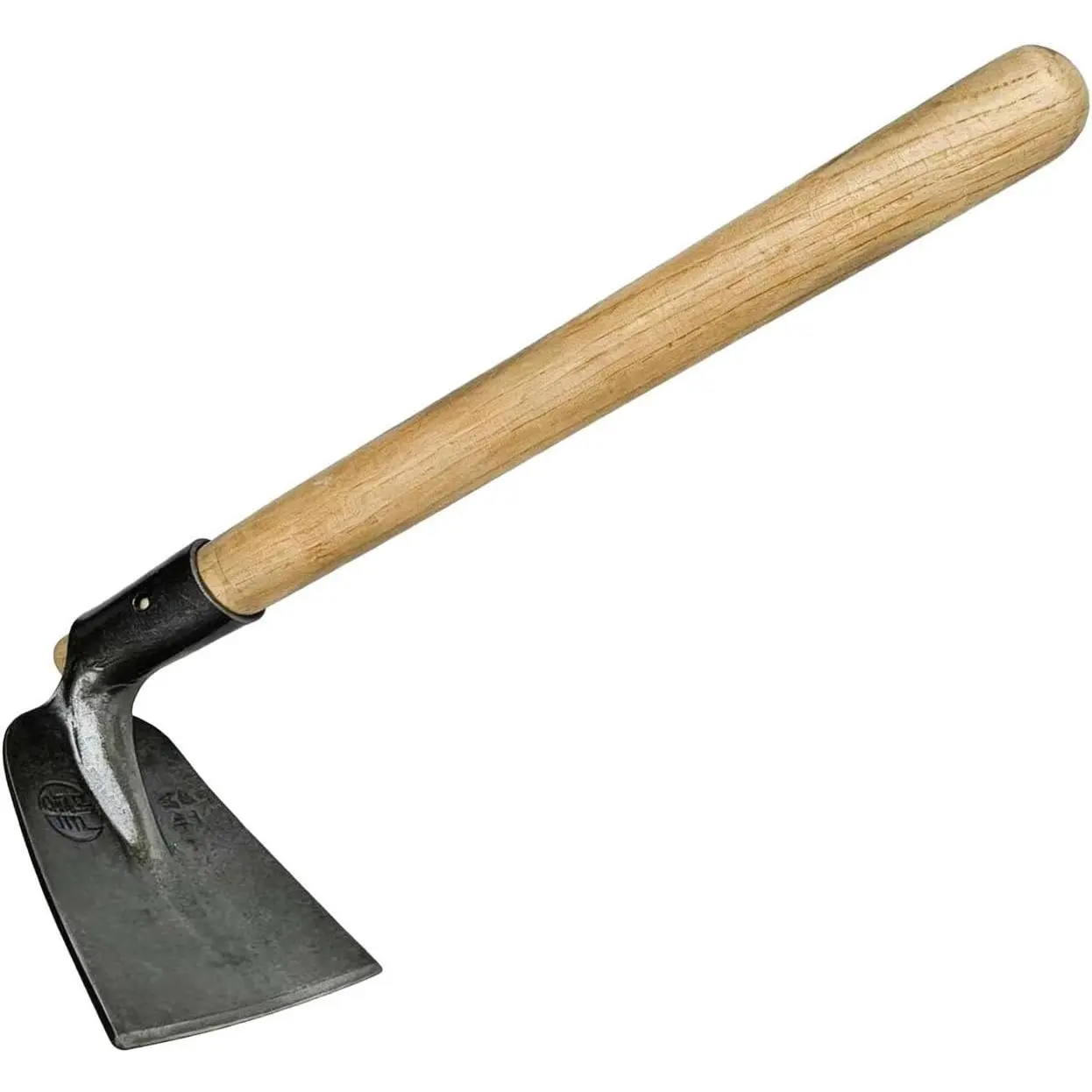 Garden Hoe, Short Handled Hoe, Heavy Small Hoe, Sharp, Used for Cultivation, Excavation, loosening Soil, Digging Trenches, Small Garden Hoe. (Wide Edged Small Hoe)