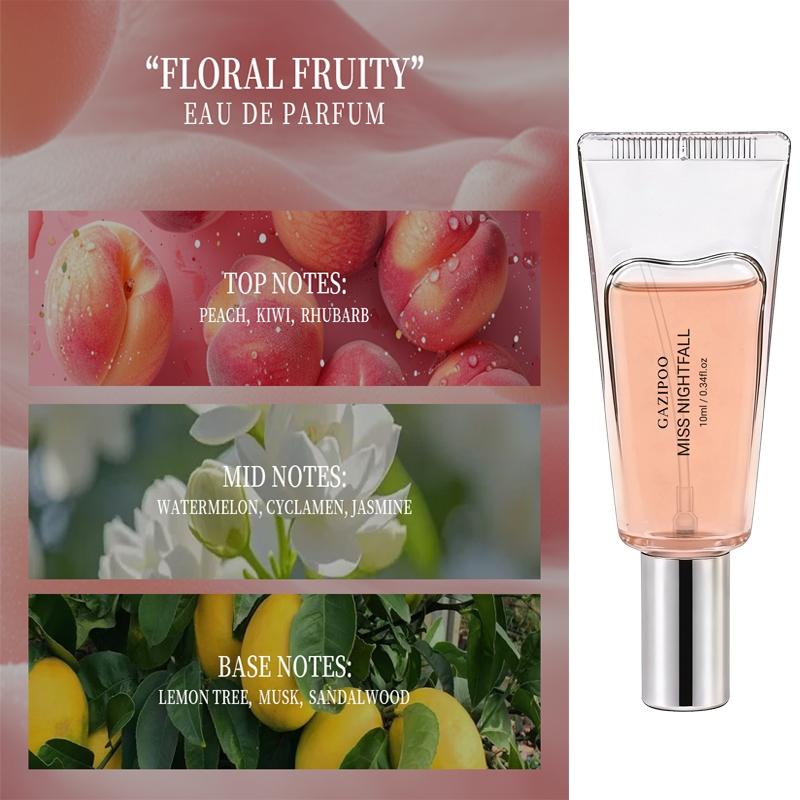 Women's Spray Perfume Oil, Floral Fruit Scented, Rose Peach Lemon, Long-Lasting, Travel Size 10ML, Ideal for Dates Parties Daily Use