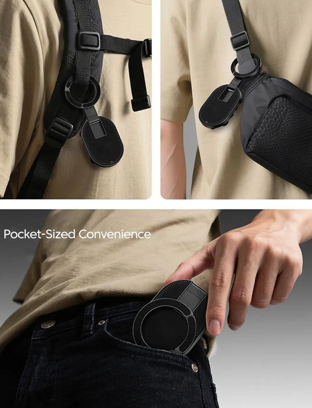 Three-in-One Magnetic Phone Stand, Multi-functional Foldable Portable Magnetic Adhesive Stand, Phone Desktop Wall Mount Stand, Finger Ring Magnetic Adhesive Stand, Foldable Rotating Three-in-One Multi-functional Phone Stand