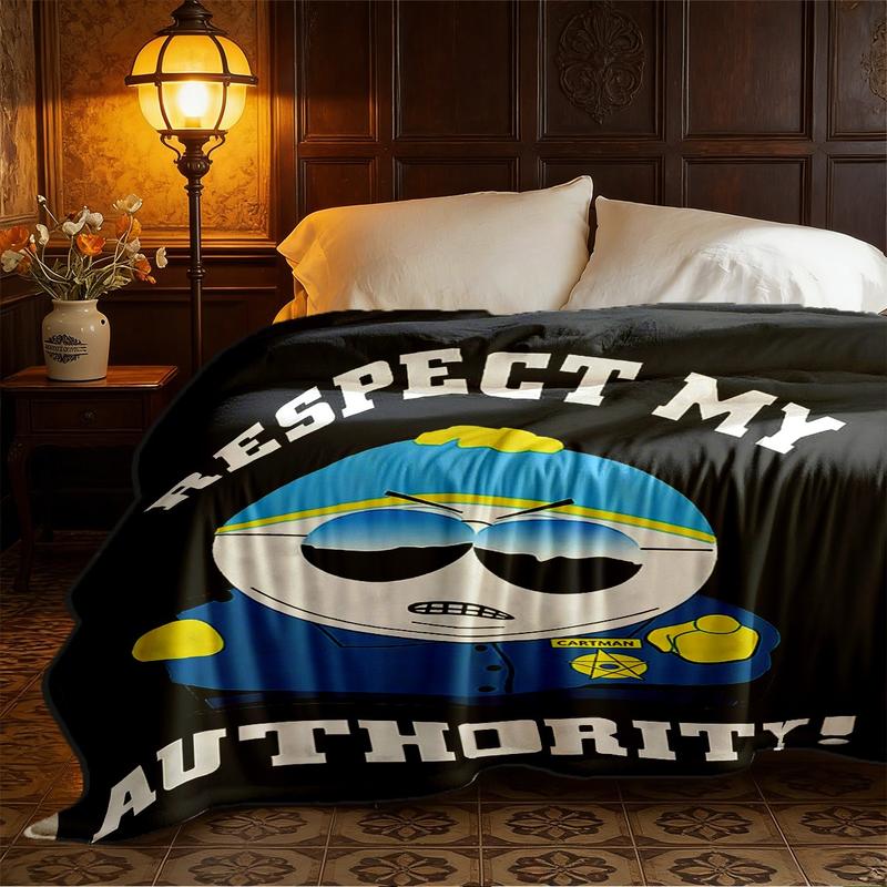 South Park Cartman Authority Meme Blanket, Plush High Density Fleece for Warmth, Great Gift for South Park Fans