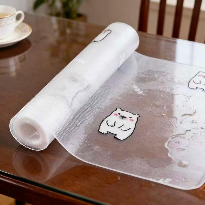 Kitchen Cabinet Shelf Liner Roll, Eva Waterproof Refrigerator Pad, Easy Meal Mat, Non-Stick Drawer Lining, Modern Style