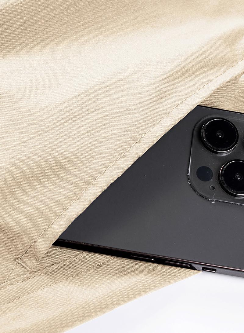 Men's Flex Stretch Cotton Cargo Pants Casual Beige