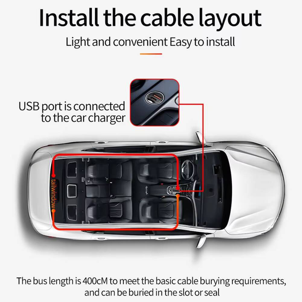 New Car Dynamic Devil's Eye Light Car Sticker Led Display Truck Car Front and Rear Windshield Glass Light Eye Warning Light Truck Decal Car Decoration