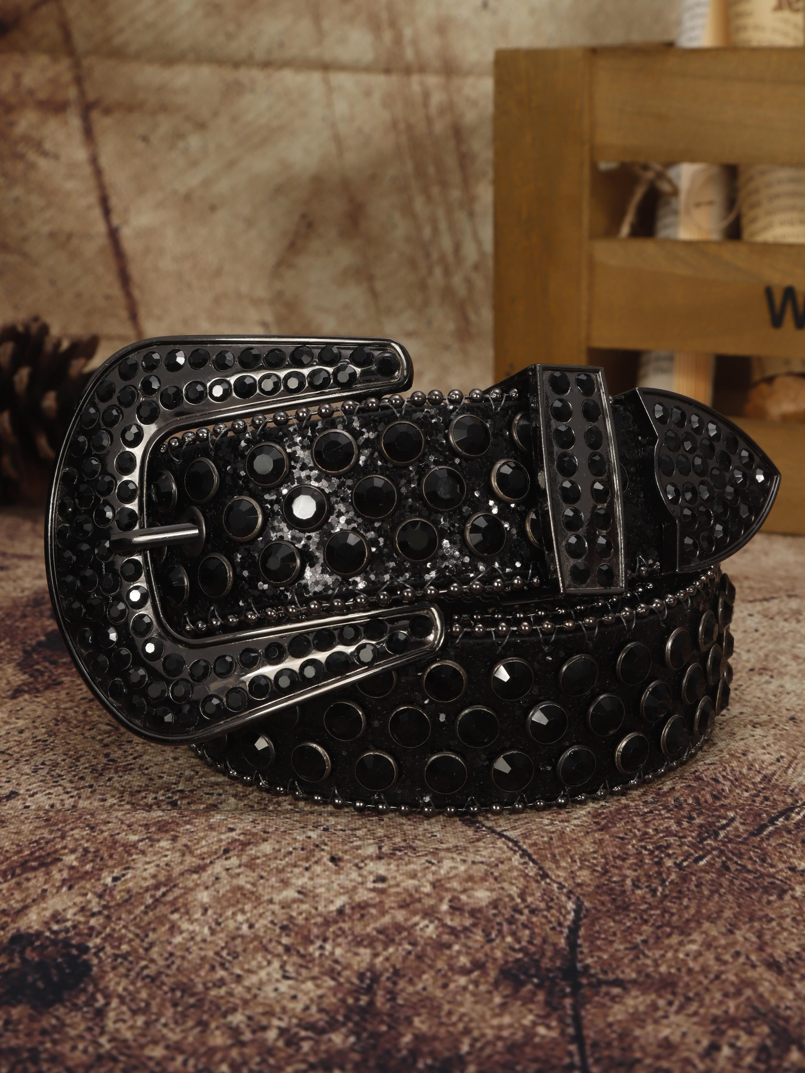 1pc Luxurious Western Cowboy Party Belt, Rhinestone Waistband, Unisex Fashion Accessory, Western Belts, Perfect for Daily Wear & Night Out