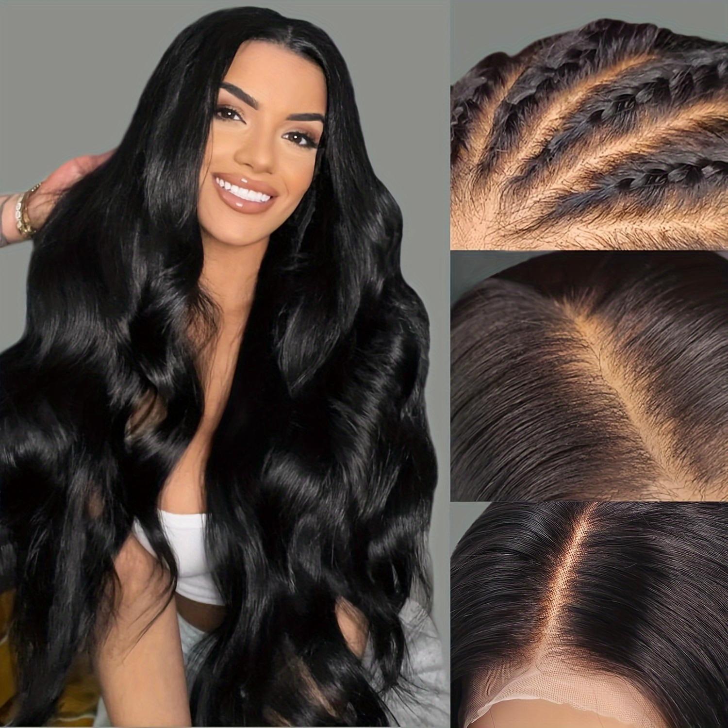 Gabrielle Hair 360 Full Lace Wigs Human Hair Body Wave Transparent Brazilian Wig 180% Density For Black Women 32 34 Inch 100% Human Hair Bleach/Dye Friendly No Shedding Dealsforyoudays FallFreshness TikTokShopBlackFriday