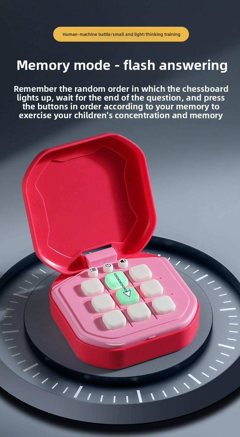 New Smart Tic-Tac-Toe, Children's Educational Multi-Mode Toy, Board Game Handheld Electronic Game Console, Logic Thinking Training Parent-Child Interactive Toy, Holiday Gift