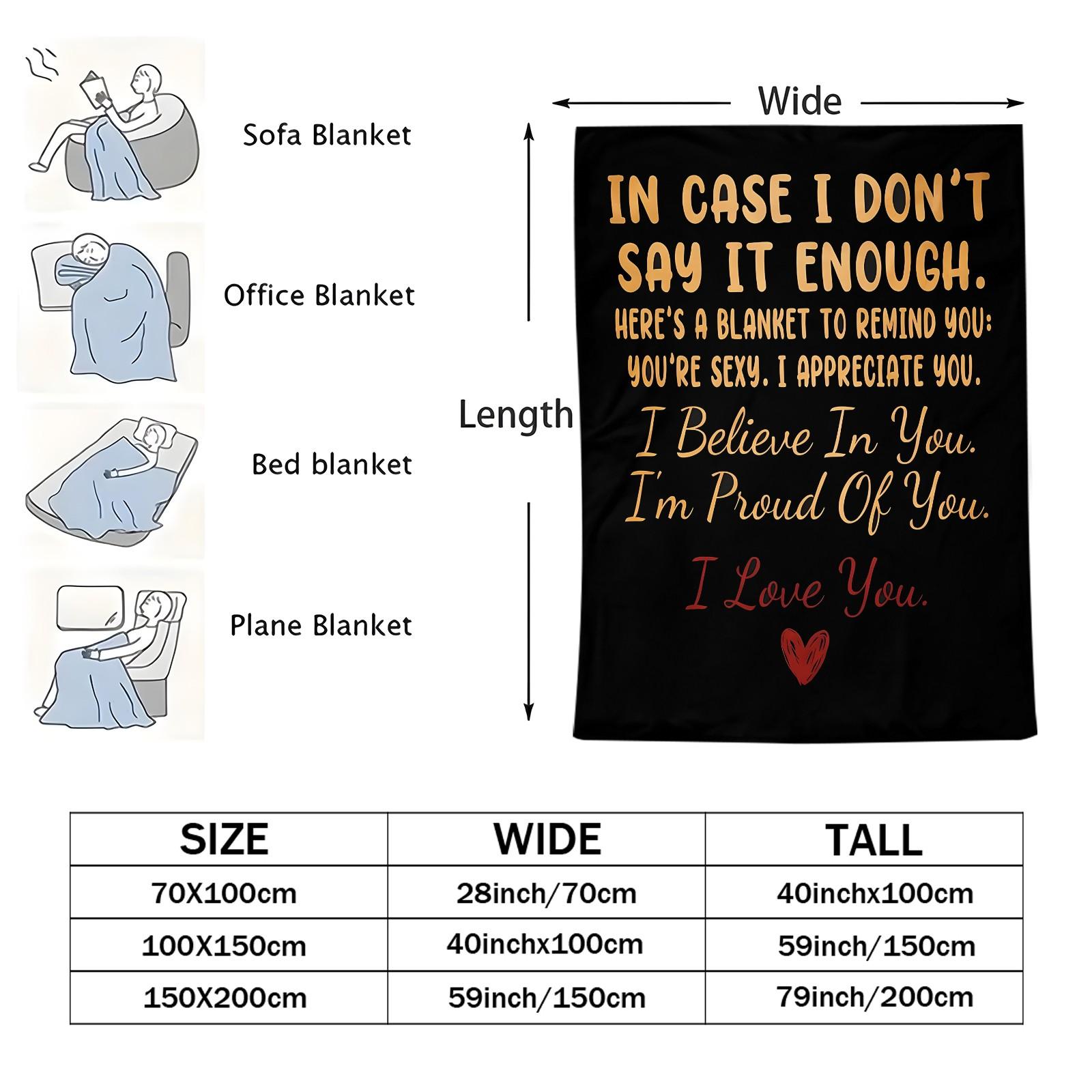 Blessing printed pattern blanket, suitable for all seasons, suitable for beds, sofas, cars, room decorations, and gifts, suitable for children or adults