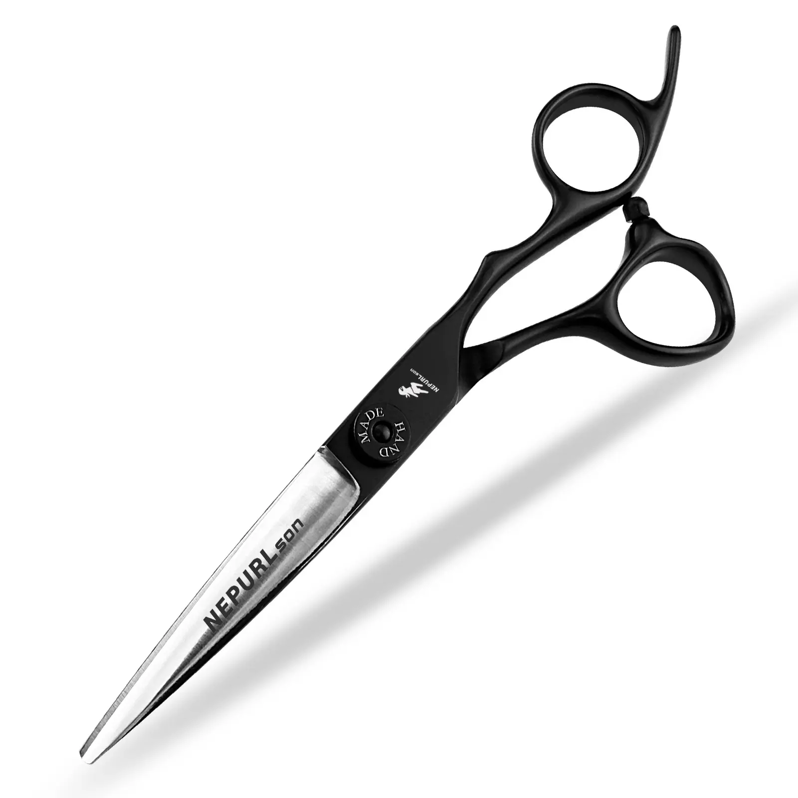 6.0 Inch Semi- High-Quality Haircut Scissors, 440C Stainless Steel, Ergonomic Right-Hand Design, Unisex Home Use Clippers