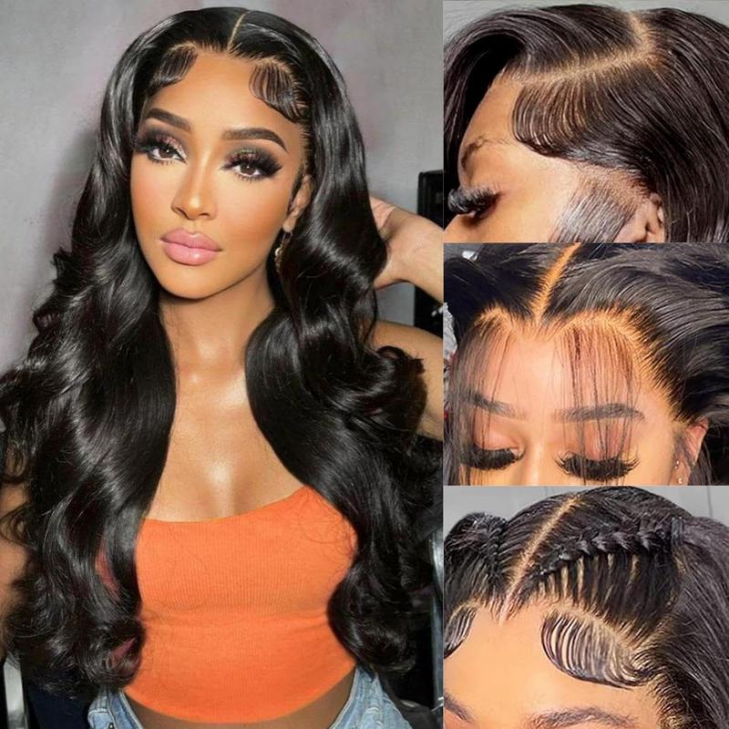 Subella 13x6 Lace Front Wigs Human Hair Pre Plucked Body Wave HD Lace Front Wigs Human Hair 200% Density Frontal Wigs Human Hair with Baby Hair