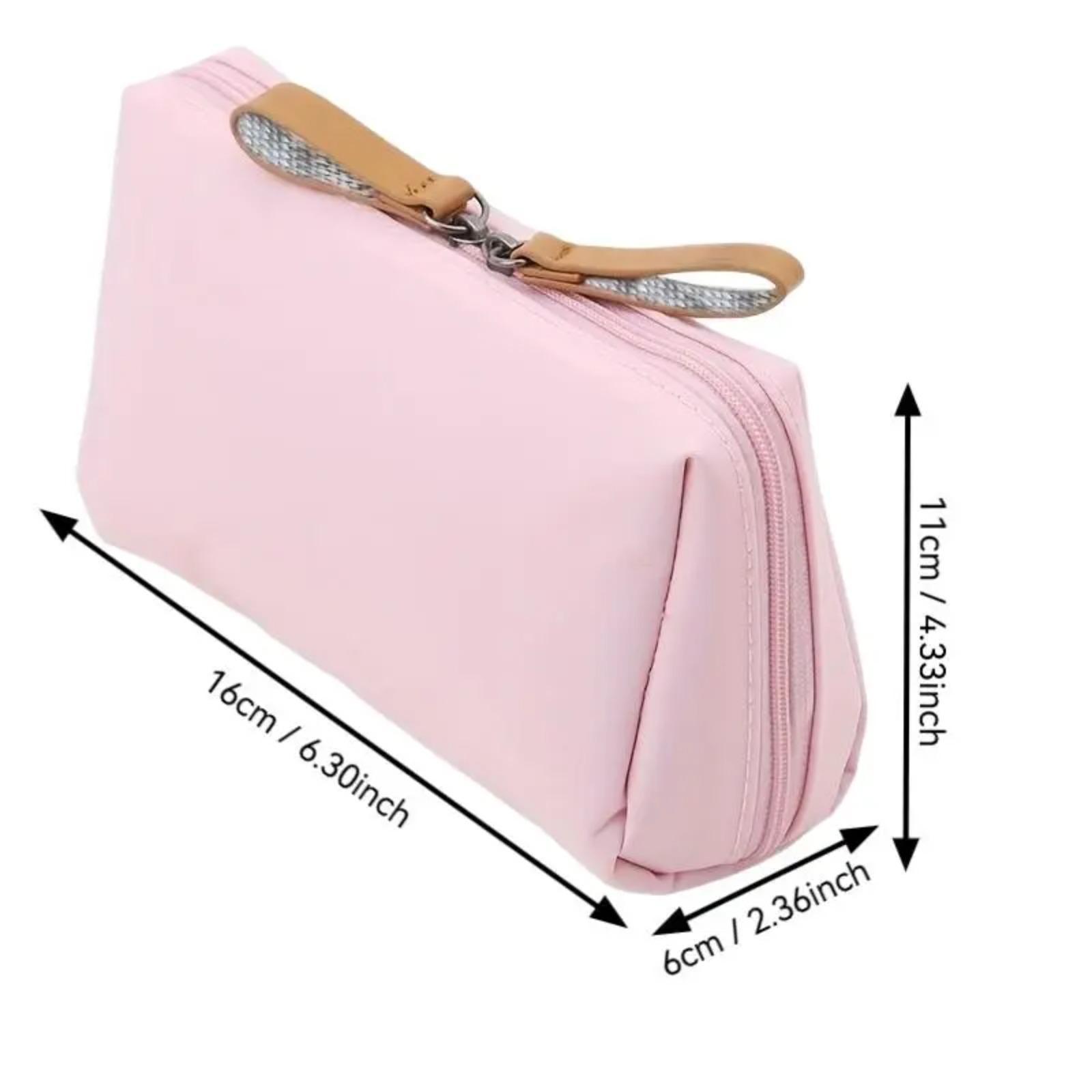 Mini Makeup Bag, Small Cosmetic Pouch, Portable Travel Makeup Organizer, Compact Lipstick Storage Bag, Lightweight Zipper Pouch for Purse & Daily Carry, Beauty Essentials, Vacation & Travel