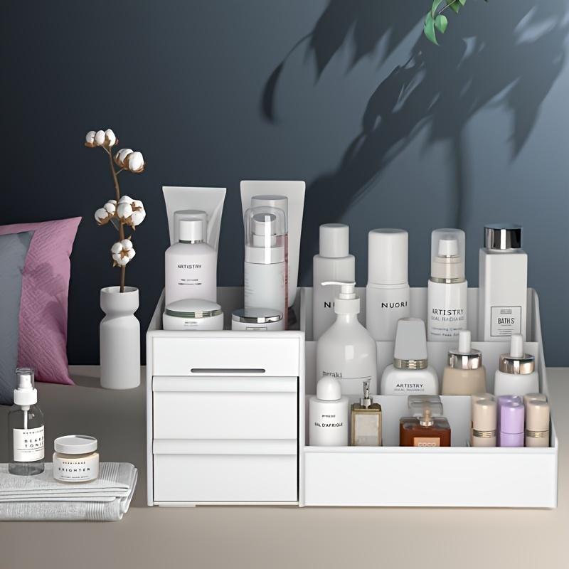 Cosmetics storage box, cosmetics display rack, perfume storage rack, lipstick storage box, suitable for storage and finishing of cosmetics, skin care products, office stationery, etc., bathroom accessories, room decoration, home ornaments