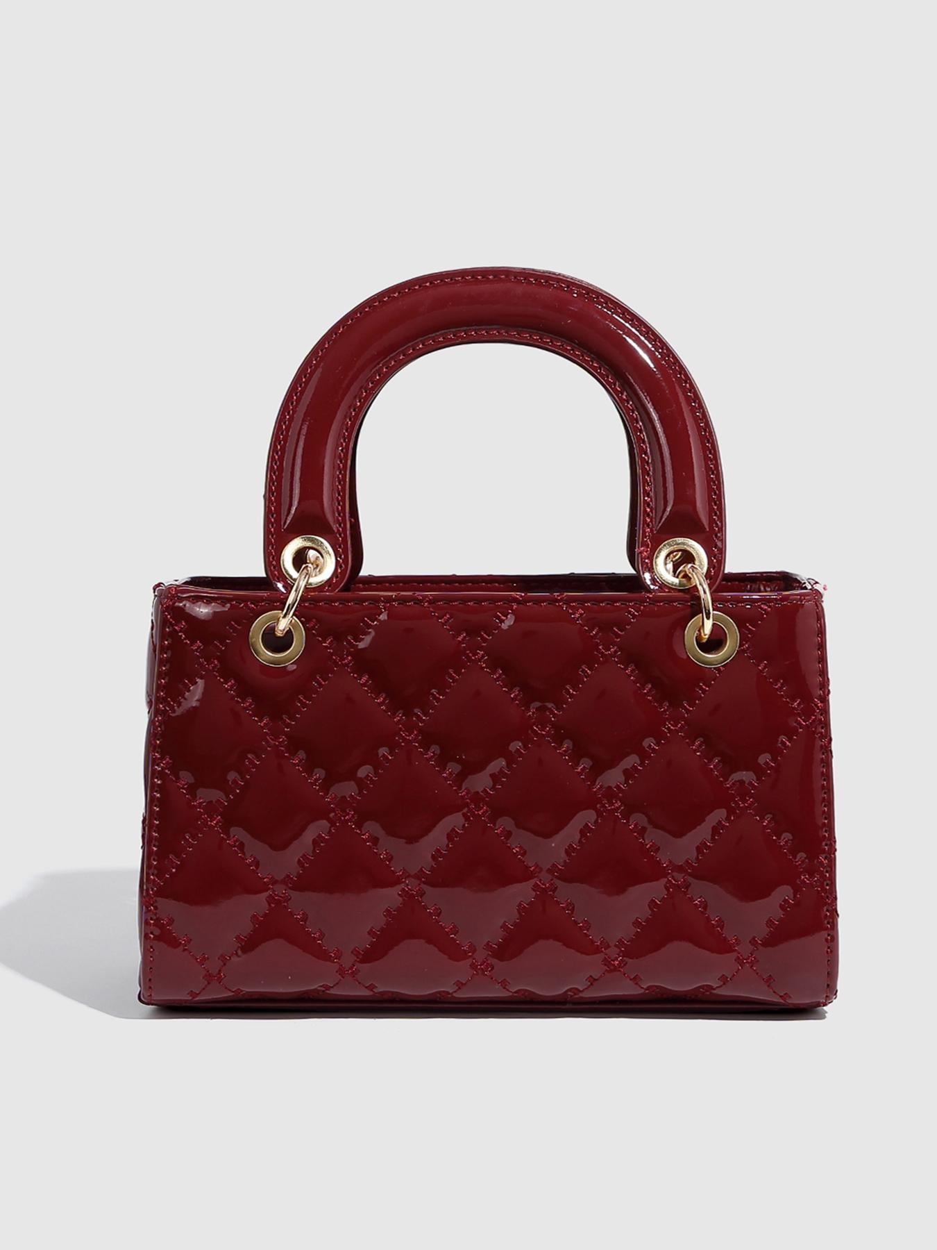 Women's Fashionable Geometric Pattern Handbag, Casual Versatile Shoulder Bag for Daily Used, Trendy High-quality Daily Commuting Bag, Girl Fashionable Shopping Bag, Elegant Bags