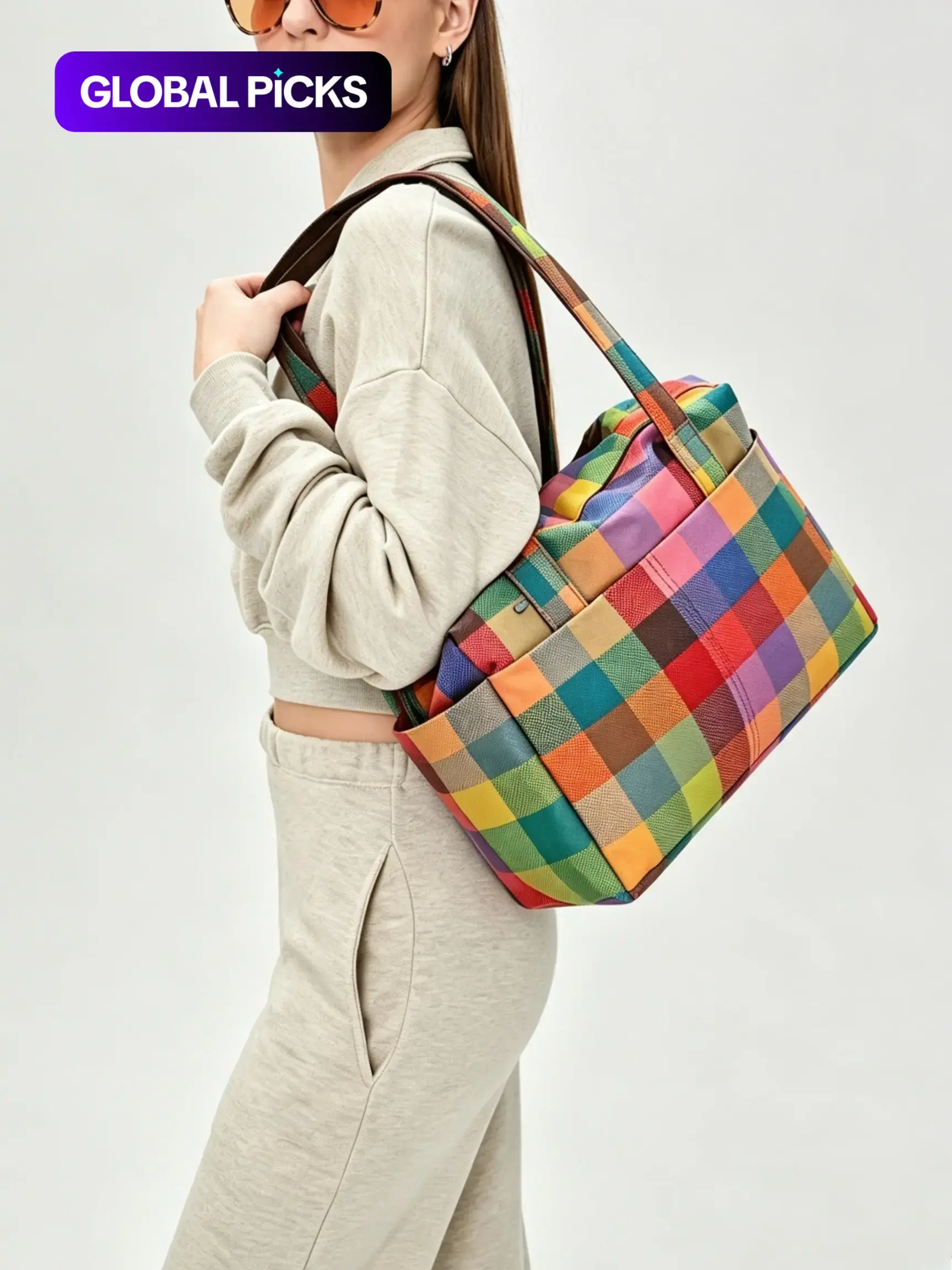 Everyday Cloud Bag, Top Handle Tote with Key Leash, Casual Large Commuter Work Bag, Women's Diaper Bag, Fashionable Shoulder Handbag for Fall Winter #GLOBAL PICKS