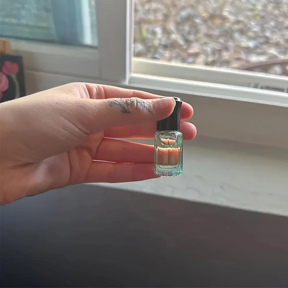 7-Piece Gemstone-Shaped Rollerball Bottles, Glass Essential Oil Containers, Aromatherapy, Travel-Friendly, Perfect Gift, DIY Perfume