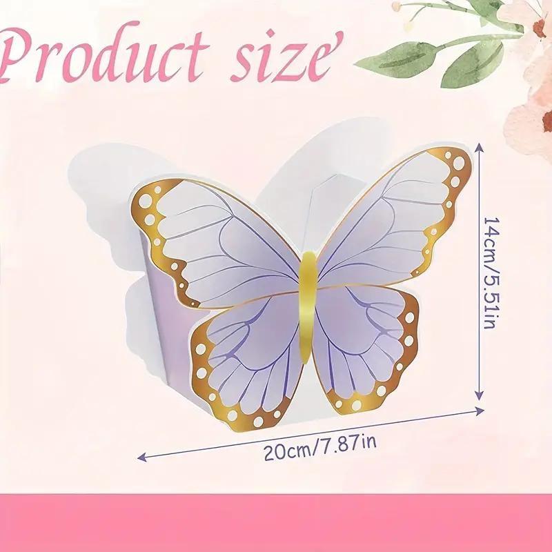 12pcs Butterfly Gift Boxes Set, Wedding Table Decor, Party Centerpieces, Birthday Gifts, Tea Party Decor, Valentine's Day, Mother's Day