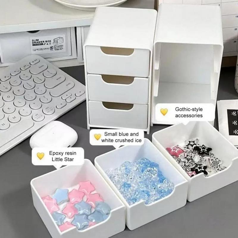 9/6/3-grid storage box organizer, dustproof storage container, stackable desktop organizer with drawers, drawers organization, suitable for cosmetic storage racks