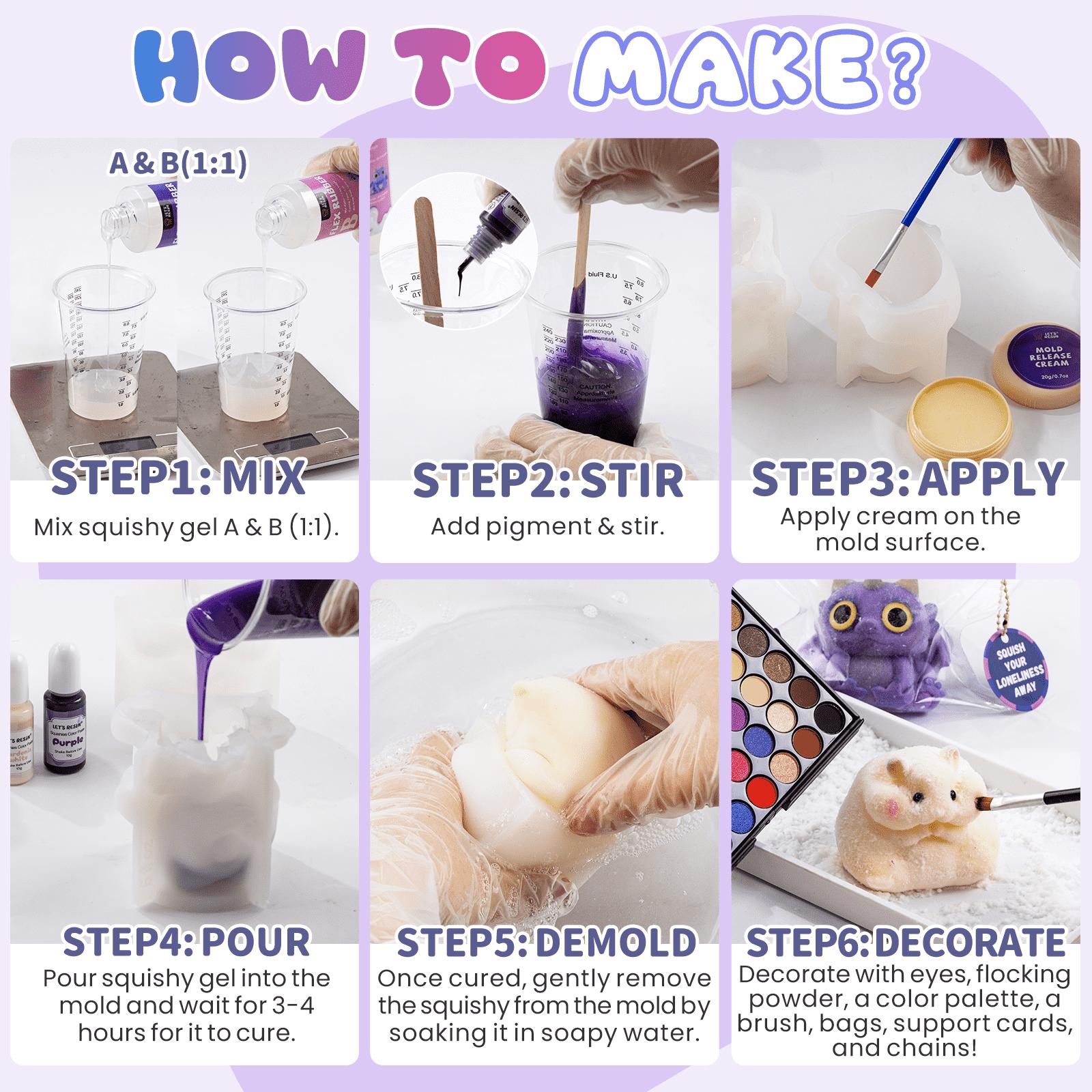 Hamster & Dragon Taba Squishy Making All-in-one Kit, Super Soft Silicone Rubber Making Kits 1:1 AB Ratio Mix Set with Paw, DIY Decompression Gift,Silicone Pigment Dye for Taba Squishy,Pefect for Beginners- LET'S RESIN Hamster & Dragon Taba Squishy Making All-in-one Kit, Super Soft Silicone Rubber Making Kits 1:1 AB Ratio Mix Set with Paw, DIY Decompression Gift,Silicone Pigment Dye for Taba Squishy,Pefect for Beginners- LET'S RESIN