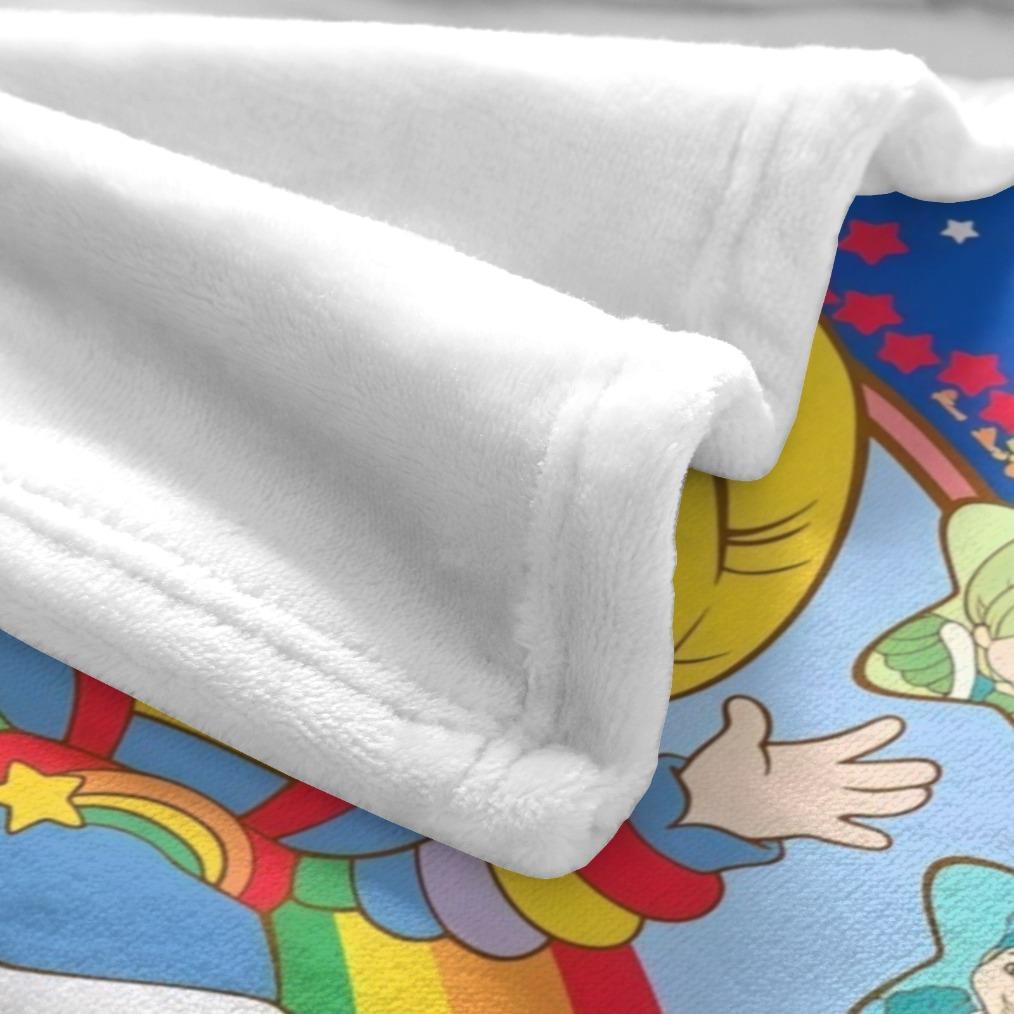 Rainbow Brite Starry Sky Throw Blanket, 80s Nostalgic Cartoon Art, Soft Flannel Fleece for Retro Lovers, Ideal Kids Gift & Couch Accent Rainbow Brite Starry Sky Throw Blanket, 80s Nostalgic Cartoon Art, Soft Flannel Fleece for Retro Lovers, Ideal Kids Gift & Couch Accent