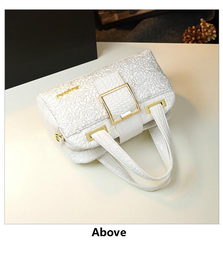 2026 New Bordeaux Boston Bag, Lace Crocodile Texture Embossed Pillow Bag, Luxury Handbag for Women, Crossbody Shoulder Bag