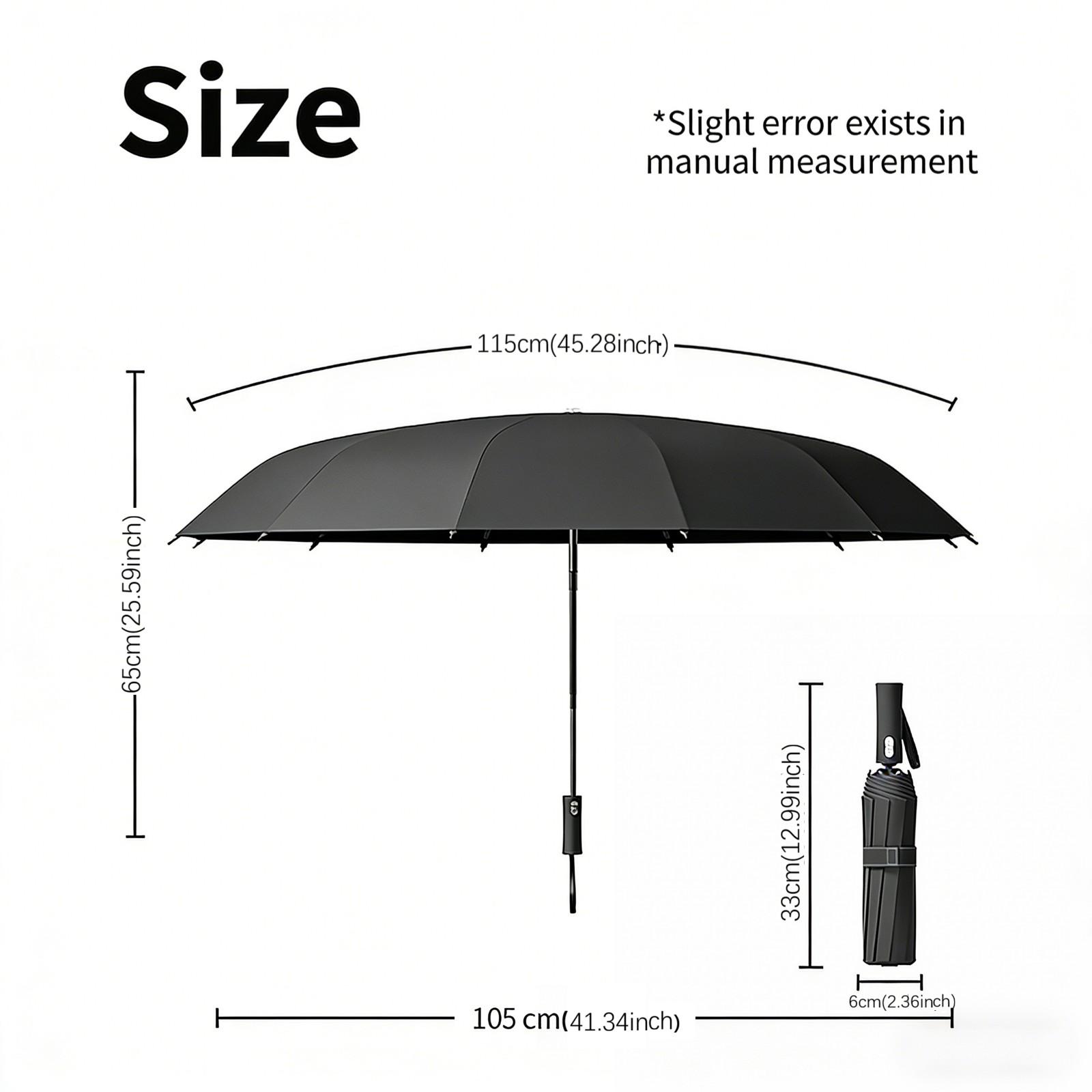 New Automatic Umbrella, Innovative Lightweight Design, 40% Easier Closing, UV Protection, Windproof, Compact Travel Umbrella