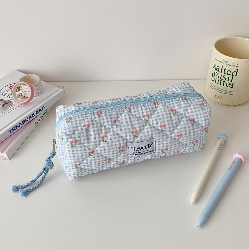 Cute Cartoon Cherry Pencil Case, Portable Stationery Organizer Bag, Adorable Cosmetics Storage Pouch, Ideal for Students