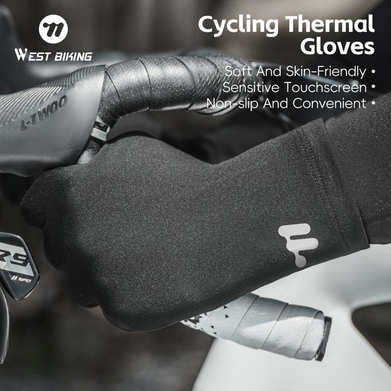 WEST BIKING Winter Gloves.Highly Elastic Soft And Skin Friendly Outdoor Sports Gloves,Touch Screen Windproof Thermal Gloves,Full Finger Anti Slip Design for Ski Scooter Motorcycle Bike Cycling