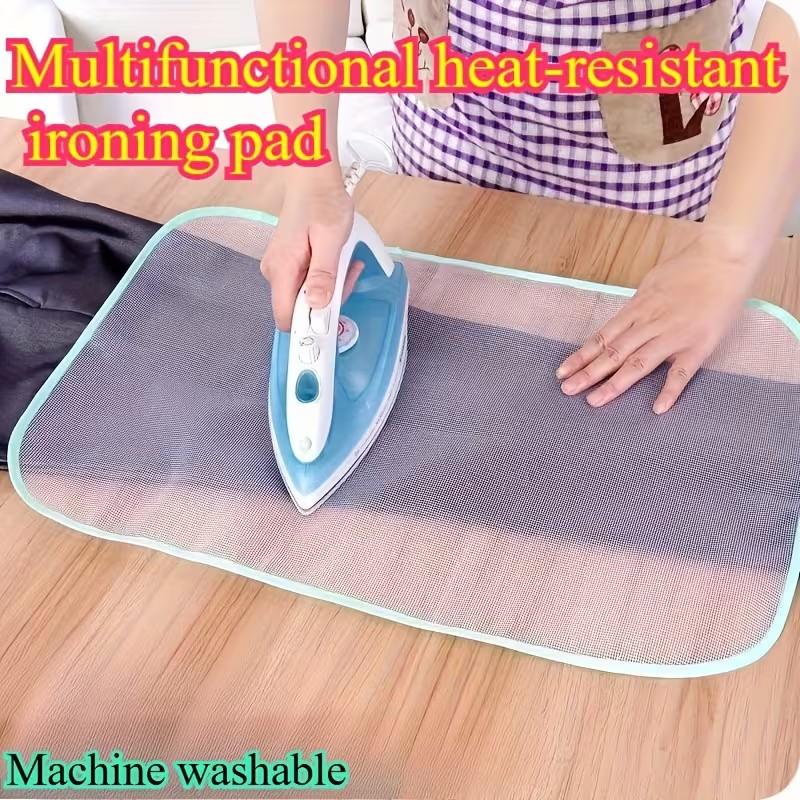 3-Pack Heat-Resistant Ironing Mats, Breathable Mesh Design Prevents Scorch Marks, Ideal for Home Ironing Clothes, Random Colors