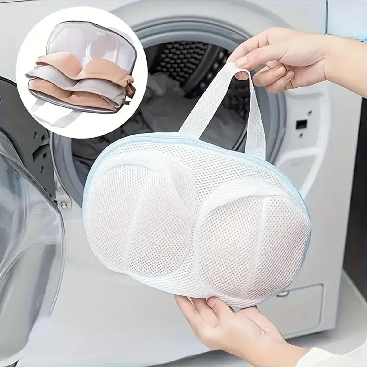 Mesh Bra Laundry Bag, 2 Counts/set Durable Zipper Bra Washing Bag, Laundry Tools & Accessories for Home Use
