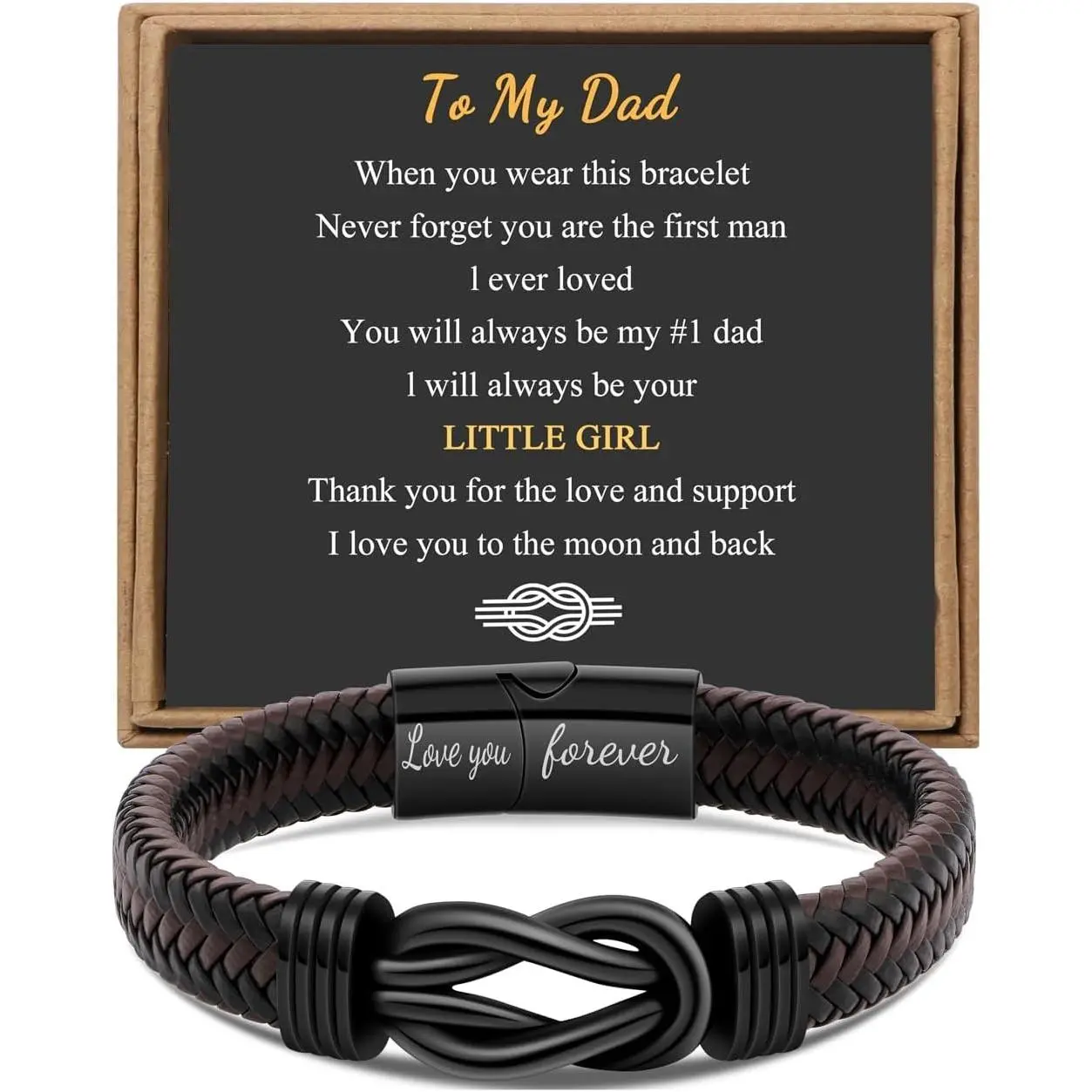 To My Dad-When you wear this bracelet