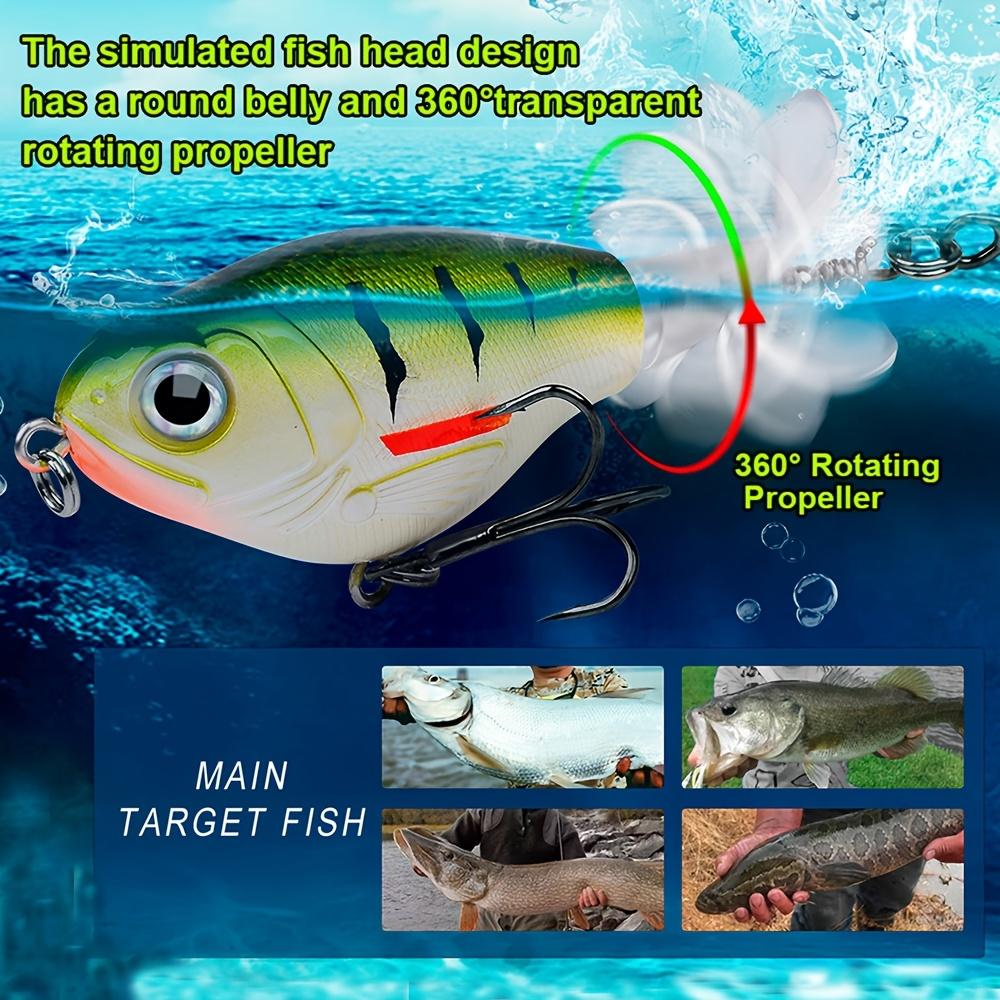 1/5pcs fish bait, propeller lure, surface tractor 11.5g, 16g biomimetic false bait, plastic hard bait, long throw floating pencil, fishing for sea bass, sea bass, shuttle bass, catfish, catfish on the water surface