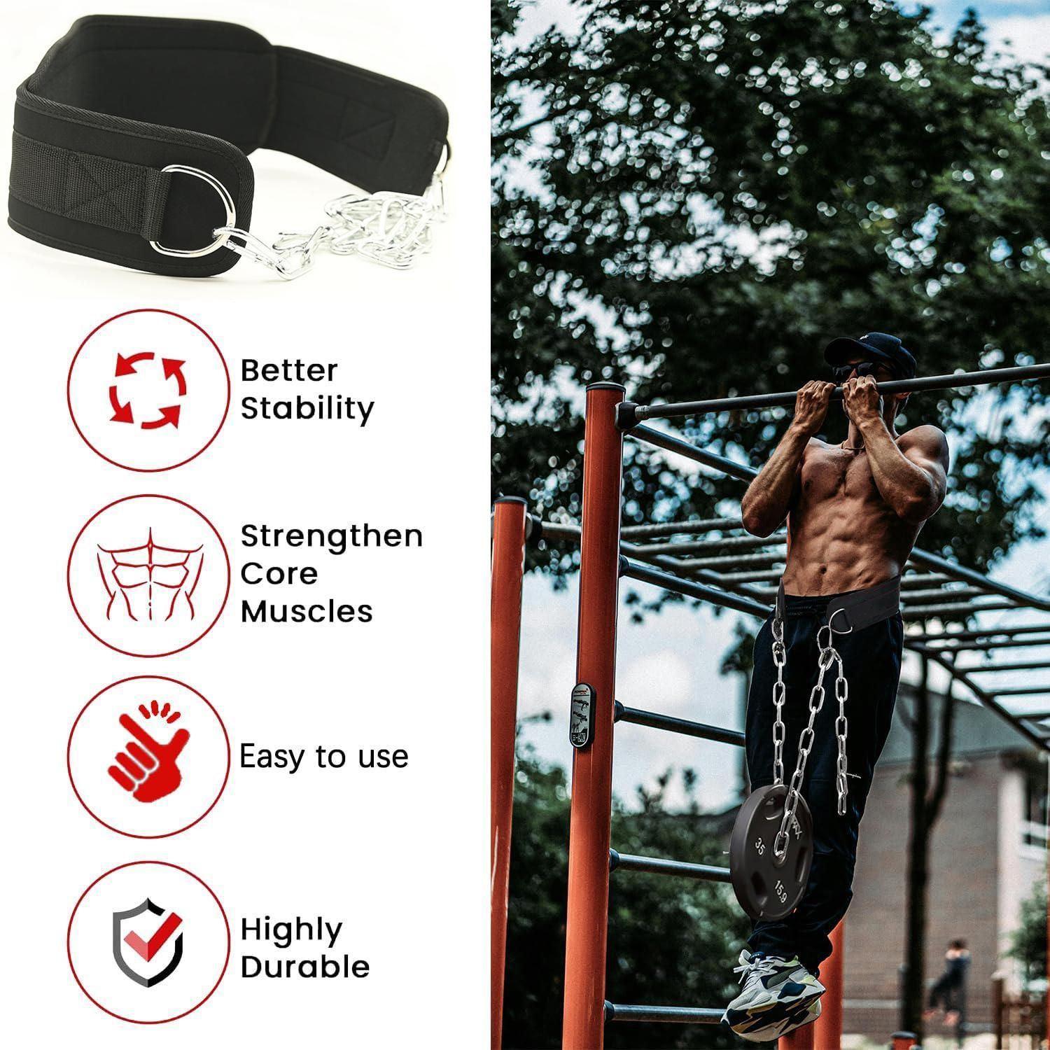 Adjustable Weightlifting Belt for Men and Women, Sturdy Fitness Belt for Squats and Pull-Ups, Durable Exercise Accessory