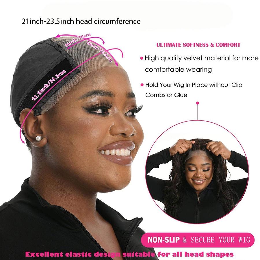 Lace Wig Grip Cap for Women, Non Slip Wig Gripper Headband with Silicone for Keeping Wigs in Place, Adjustable Lace Wig Gripper