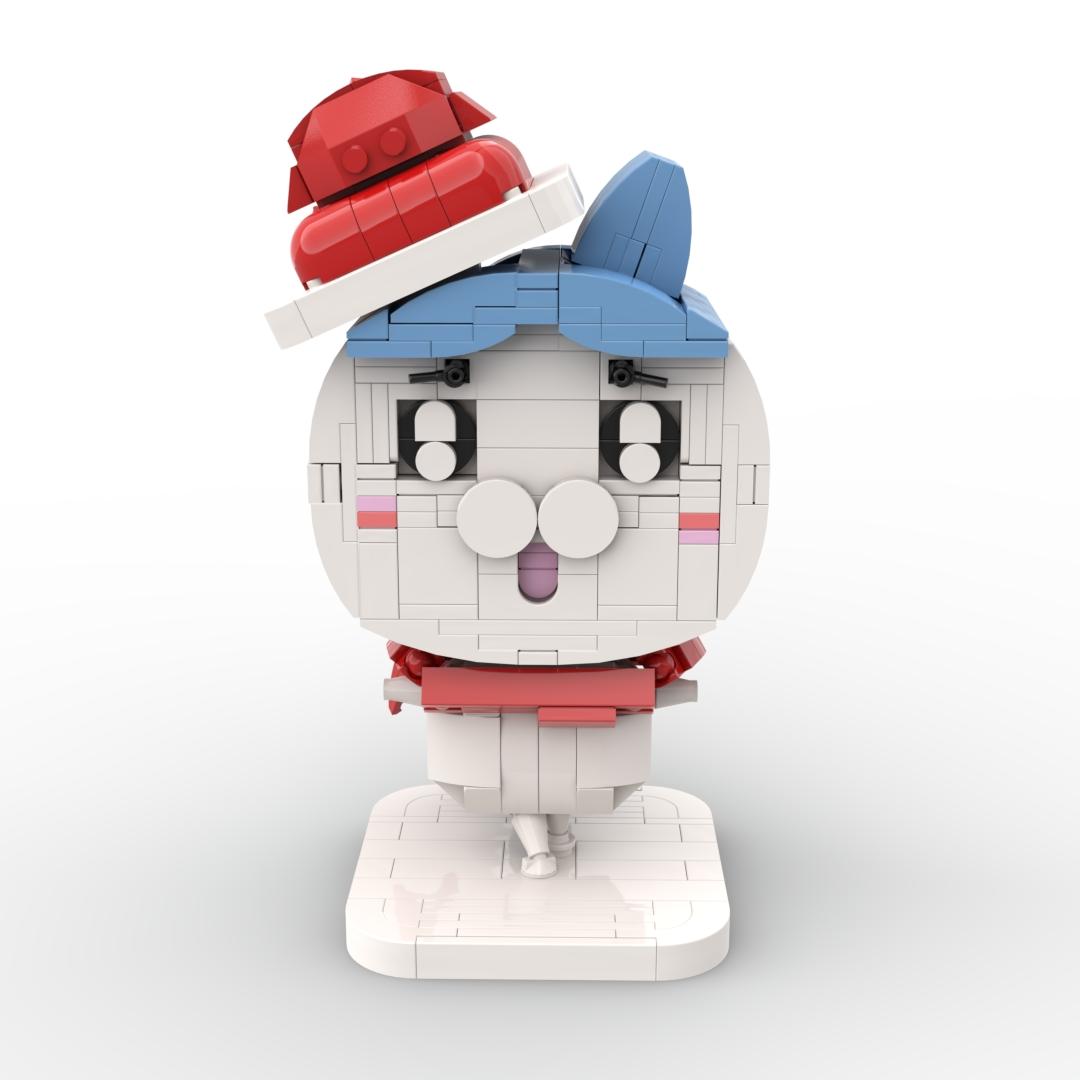 454PCS Anime Style Cute Character Building Blocks Set DIY Buildable Cartoon Figure Model Kit Easy Assembly Desk Display Ornament Birthday Gift Valentines Day Gift Easter Gift Halloween Gift Thanksgiving Gift Christmas Gift New Year Gift