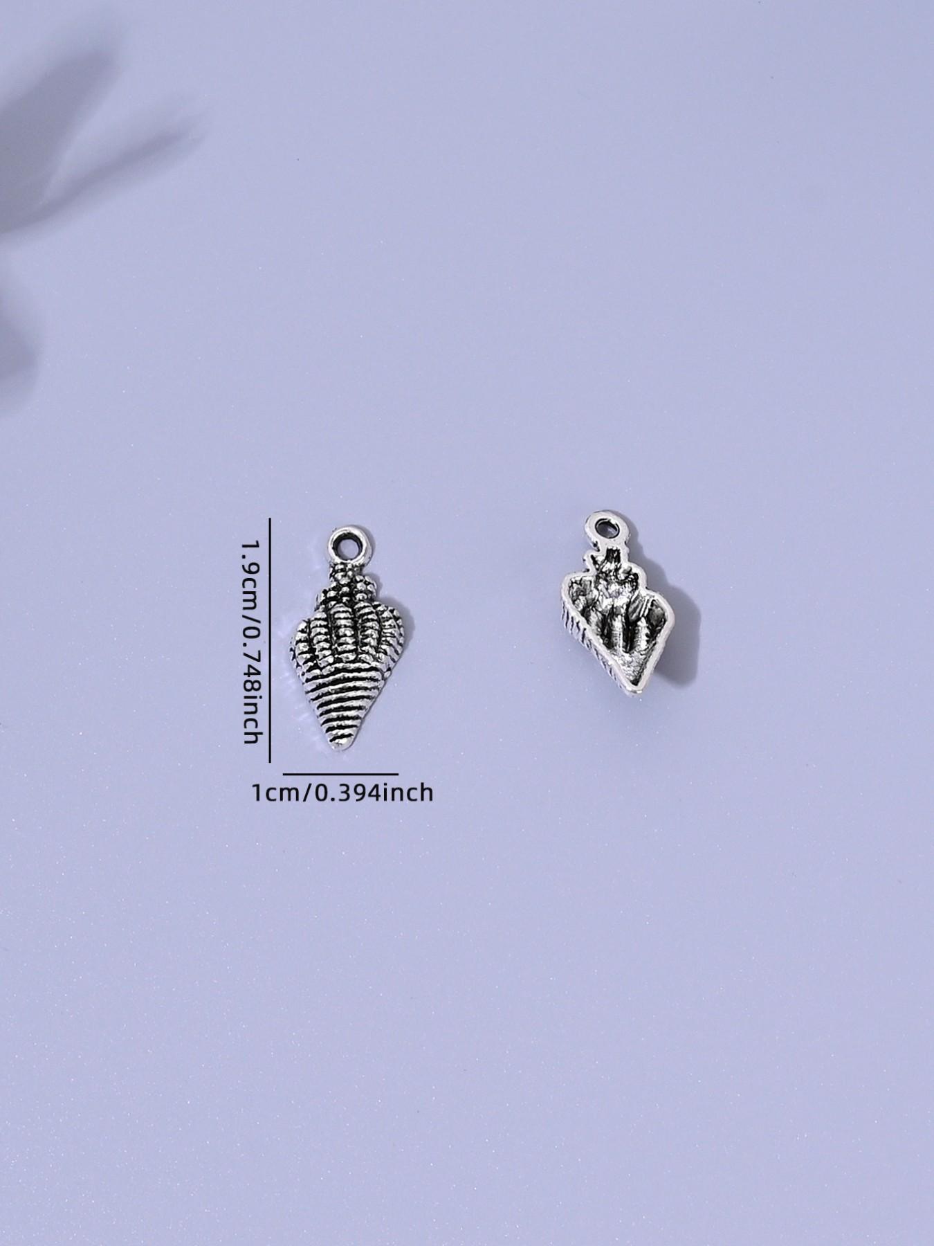 10pcs Sea Shell Starfish Conch Alloy Charms, DIY Jewelry Making Kit, Earrings Necklaces Bracelets Keychains, Daily Accessories