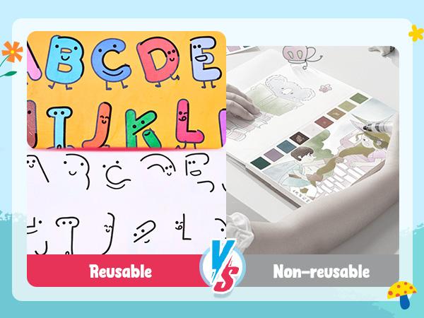 JoyCat Water Reveal Alphabet Coloring Books, Reusable 14 Activity Pages with Water Pen for Drawing, Preschool Alphabet Learning Letter Tracing Toys JoyCat Water Reveal Alphabet Coloring Books, Reusable 14 Activity Pages with Water Pen for Drawing, Preschool Alphabet Learning Letter Tracing Toys