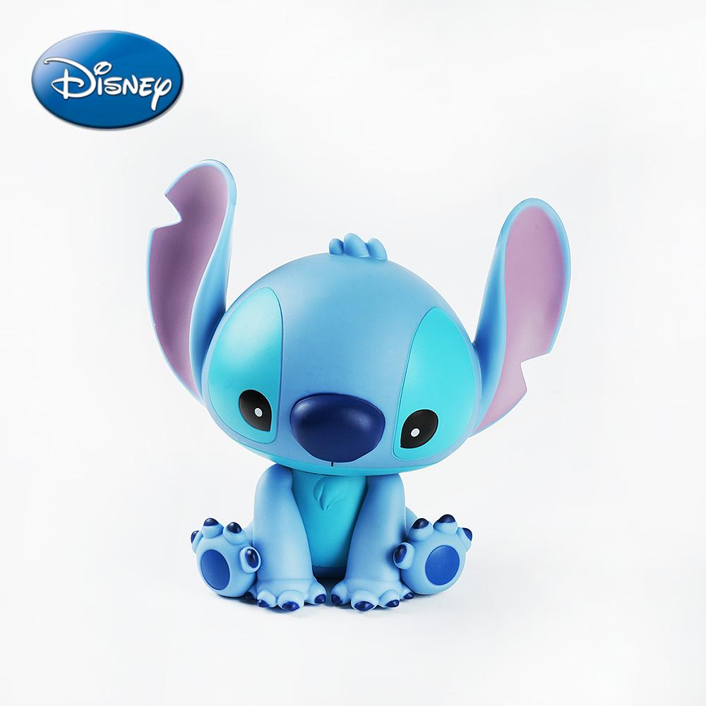 L-1pc Disney Officially Licensed Stitch Creative Drop-proof Piggy Bank Coin Bank Fun Home Gadgets Cute Creative Living Room Decoration Large Capacity Coin Storage Box Halloween Christmas Thanksgiving Surprise for Family and Friends Gift