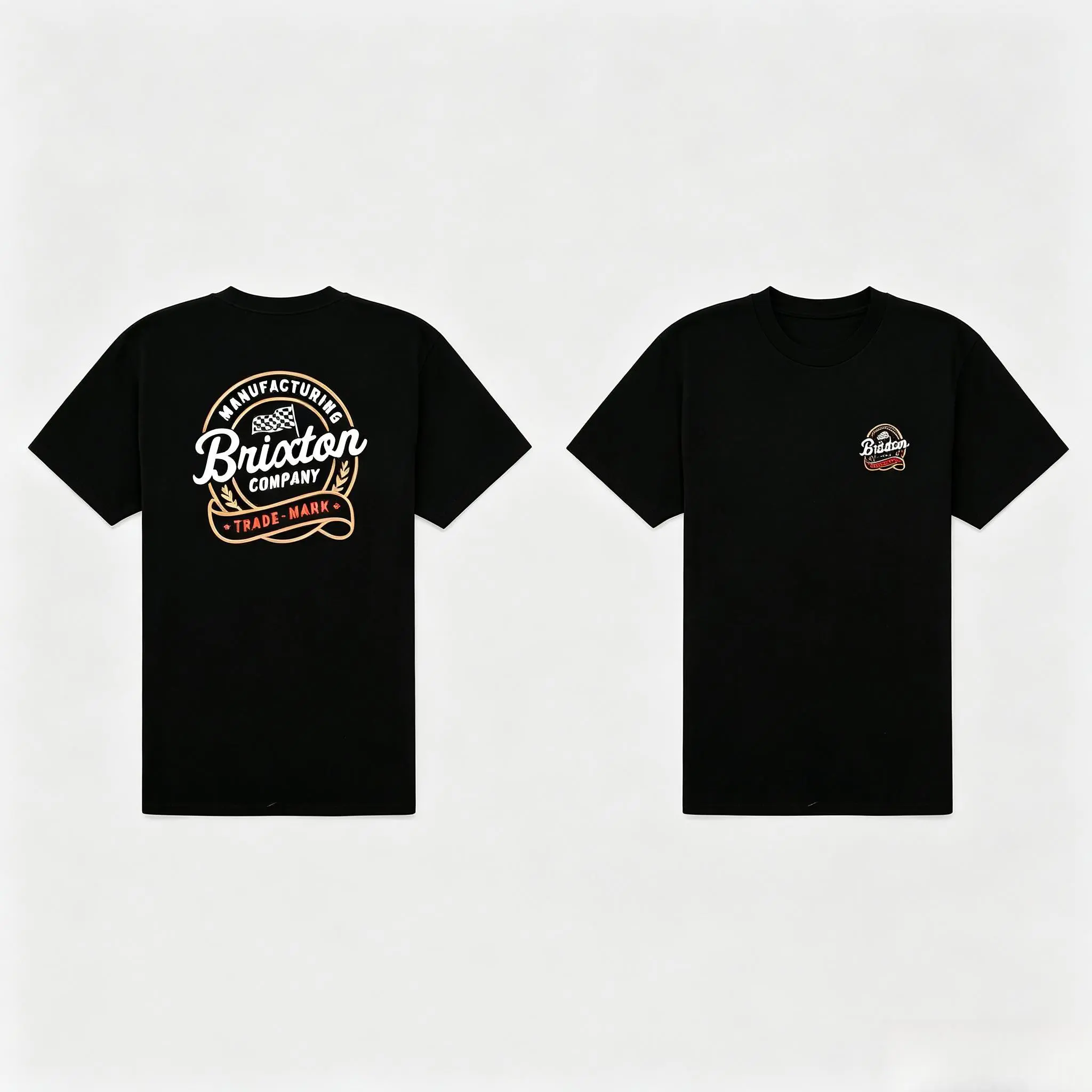BRIXTON Qualifier Mens Casual Short-Sleeve T-Shirt, Menswear Top,graphic tees,graphic tees,clothes to buy, Tshirt, Plain, Shortsleeve, Mens Clothing, Machine Wash, Briotton Qualifier, Cotton, Casual Wear, Crew Neck, Simple Look