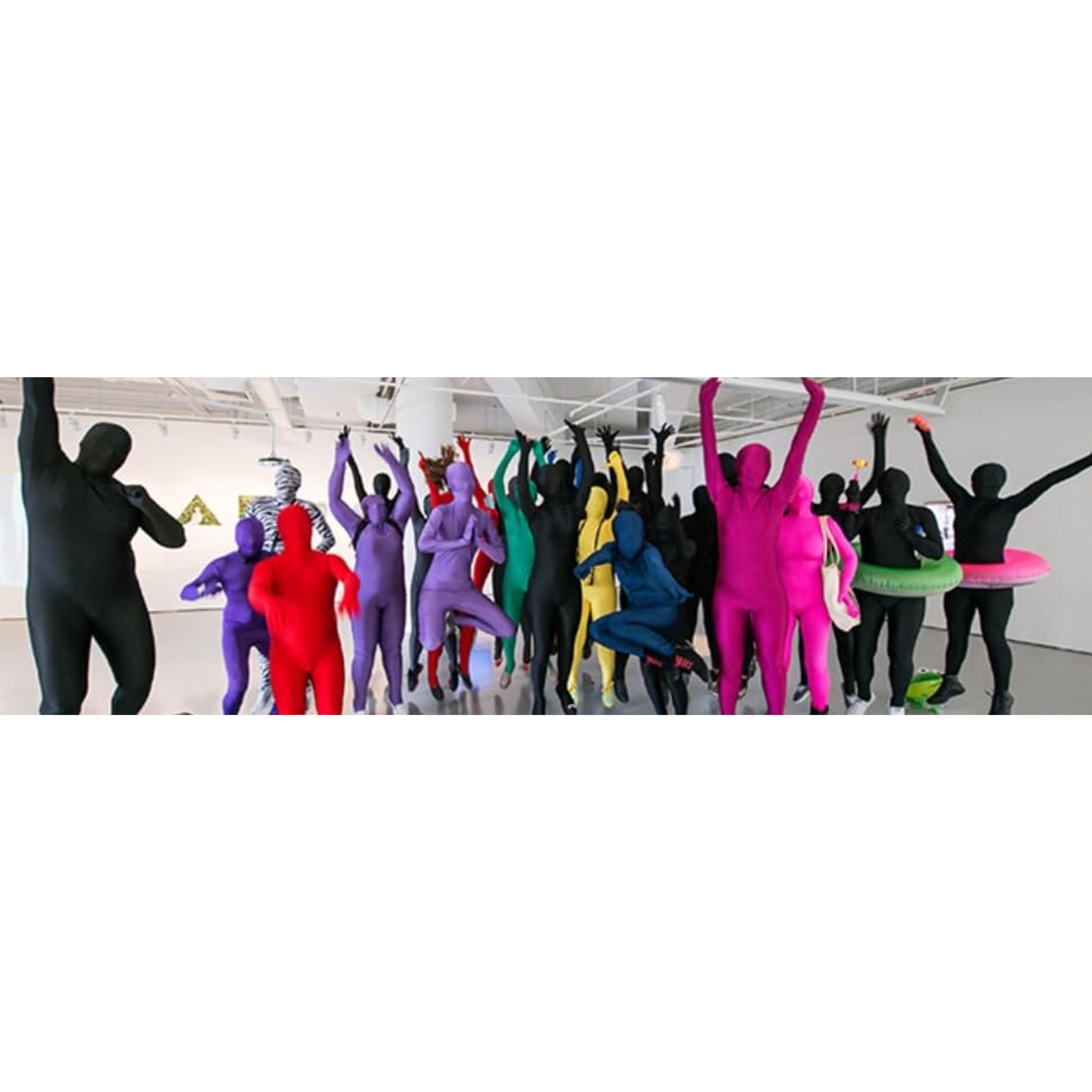 Unisex Spandex Stretch Zentai Bodysuit Costume with Zipper Helper for Adults, Disappearing Man StyleGift