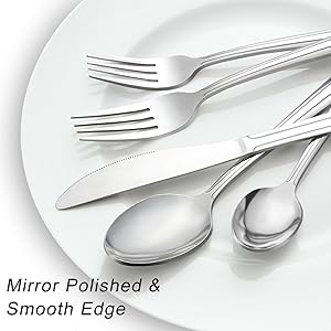 72-Pieces Silverware Set for 12, Flatware Set with, Stainless Cutlery Set, Include and Set, Dishwasher Safe Utensil Sets for Home Restaurant